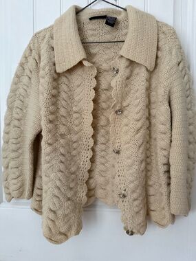 Vintage Wool Knit Cardigan